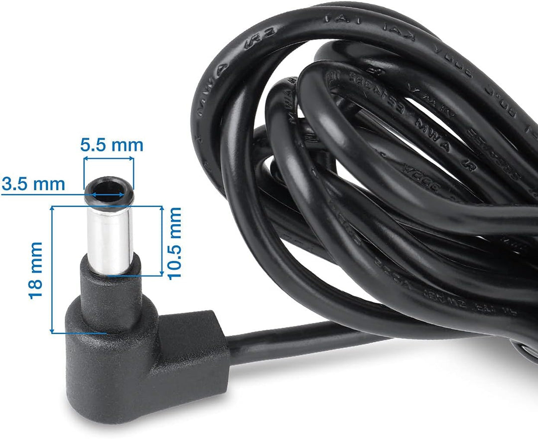 Wicked Chili 2m Netzteil kompatibel mit Makita Baustellenradio DMR 115 / DMR 114 Ladekabel, Ersatz f