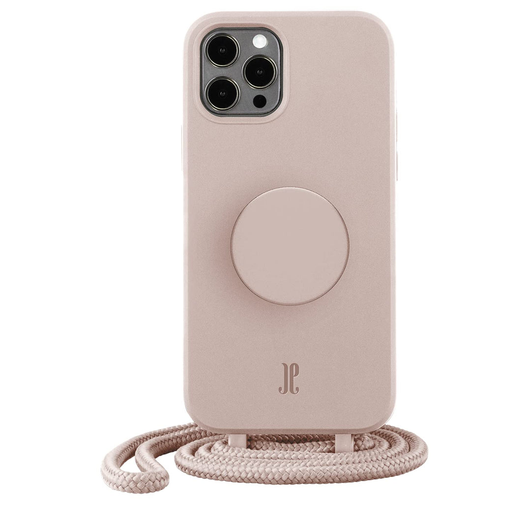 PopSockets x Just Elegance - Handyhülle für iPhone 12 Pro Max mit einer Abnehmbarereiner Geflochtene