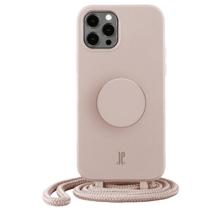 PopSockets x Just Elegance - Handyhülle für iPhone 12 Pro Max mit einer Abnehmbarereiner Geflochtene