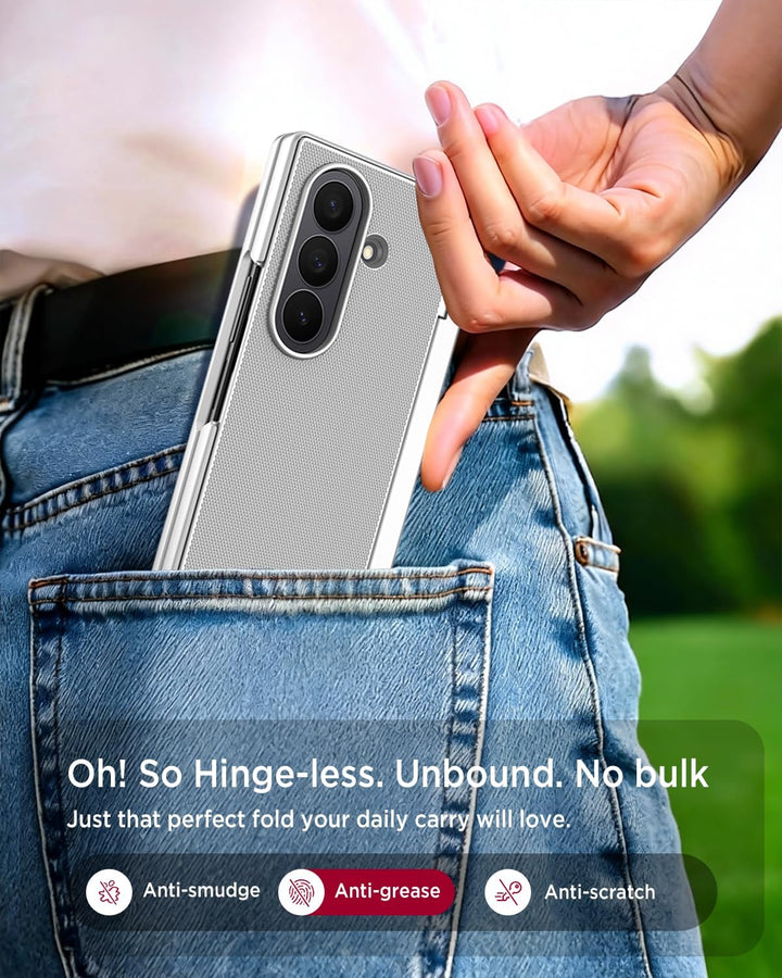 Miimall Handyhülle Kompatibel mit Samsung Galaxy Z Fold 7 Hülle mit Ständer, [Privacy Displayschutz]