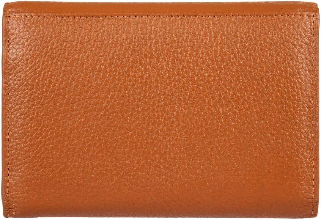 Bric's Marmolada Horizontales Damen-Portemonnaie aus Leder mit RFID-Schutz, Geldscheinfach, 12 Karte