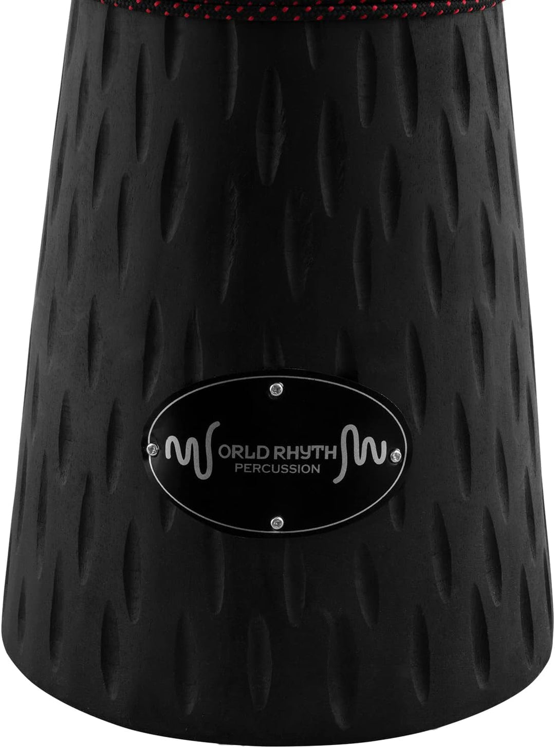 World Rhythm MDJ005 17,78 cm Djembe Student Serie Schwarz 7 Zoll Mit Seil aus Holz, Schwarz 7 Zoll M