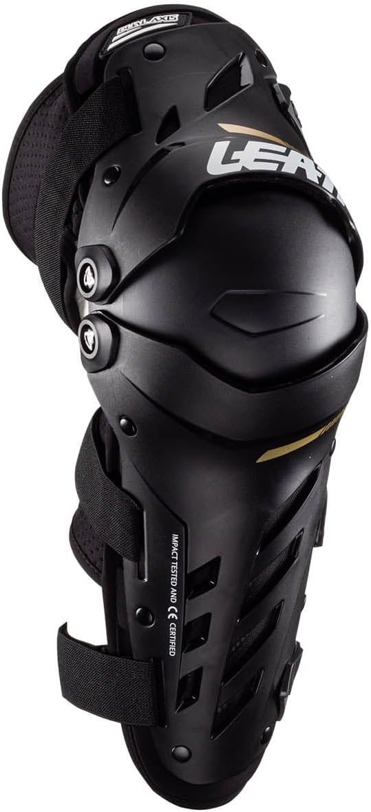 Leatt Kids Knie-/Schienbeinschützer Dual Axis Weiss Schwarz Kids, Schwarz Kids