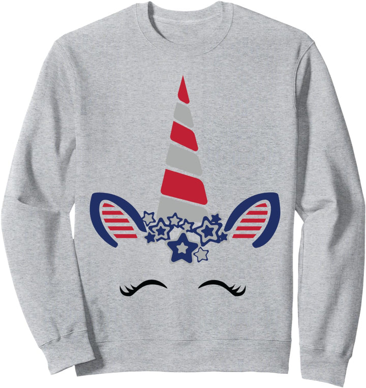 4. Juli USA Amerikanisches Einhorn Patriotisches Sweatshirt