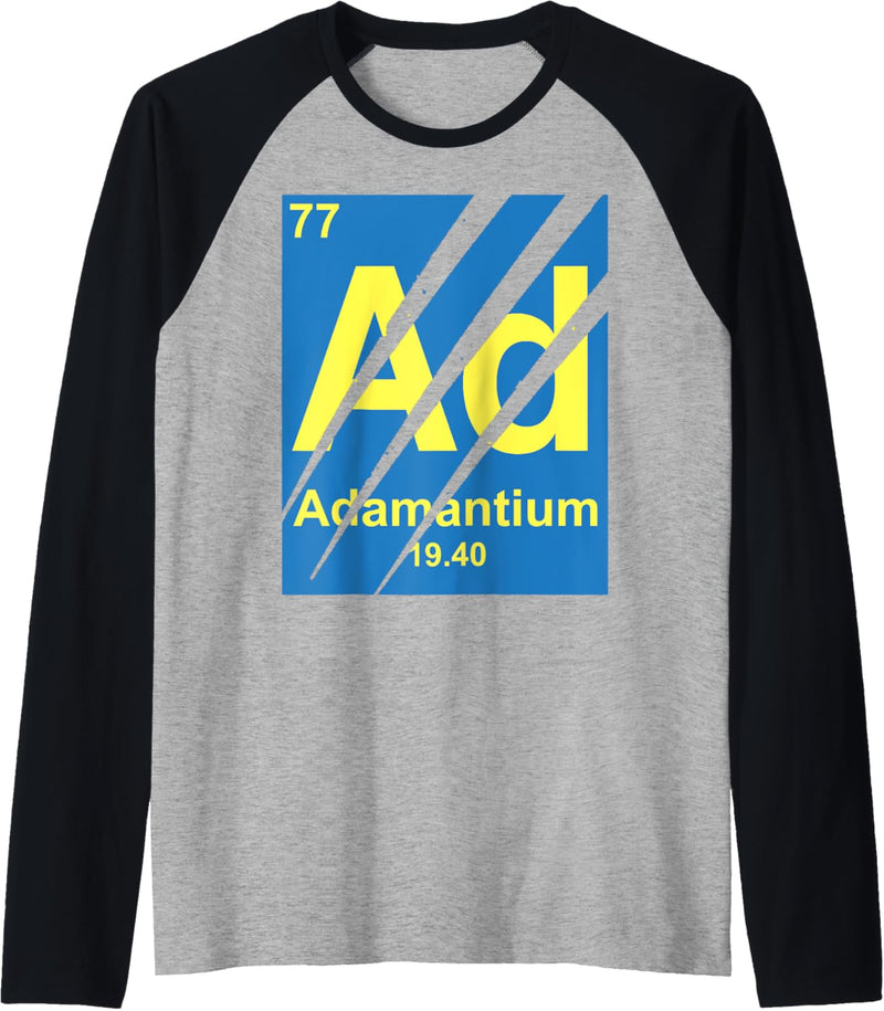 Marvel Wolverine Claws Adamantium Element Raglan