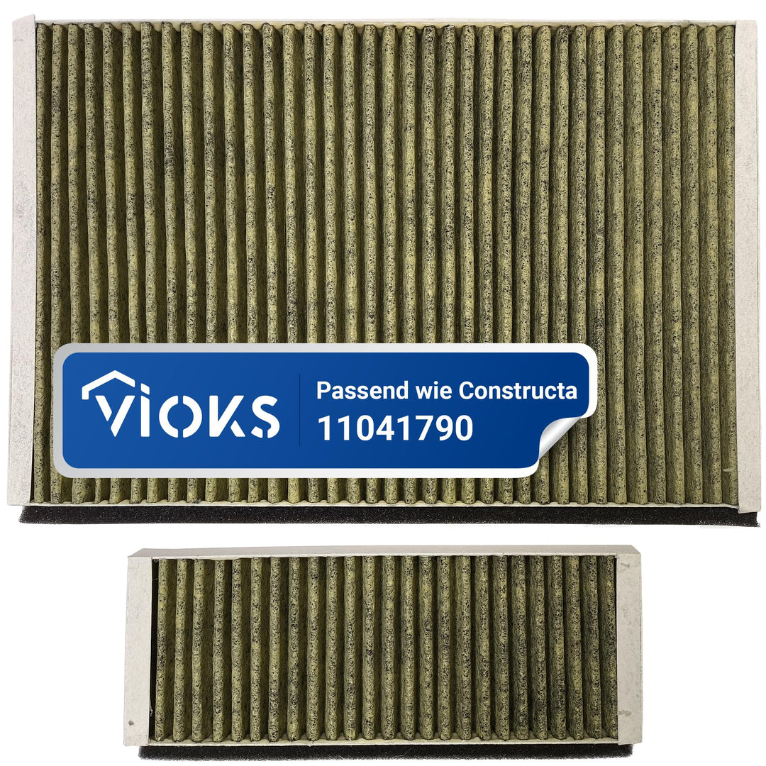 VIOKS Aktivkohlefilter 2er Set Ersatz für Bosch Siеmens Neff Constructa 11041790 11018700 DWZ0AK0A0