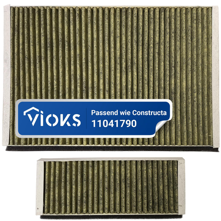VIOKS Aktivkohlefilter 2er Set Ersatz für Bosch Siеmens Neff Constructa 11041790 11018700 DWZ0AK0A0