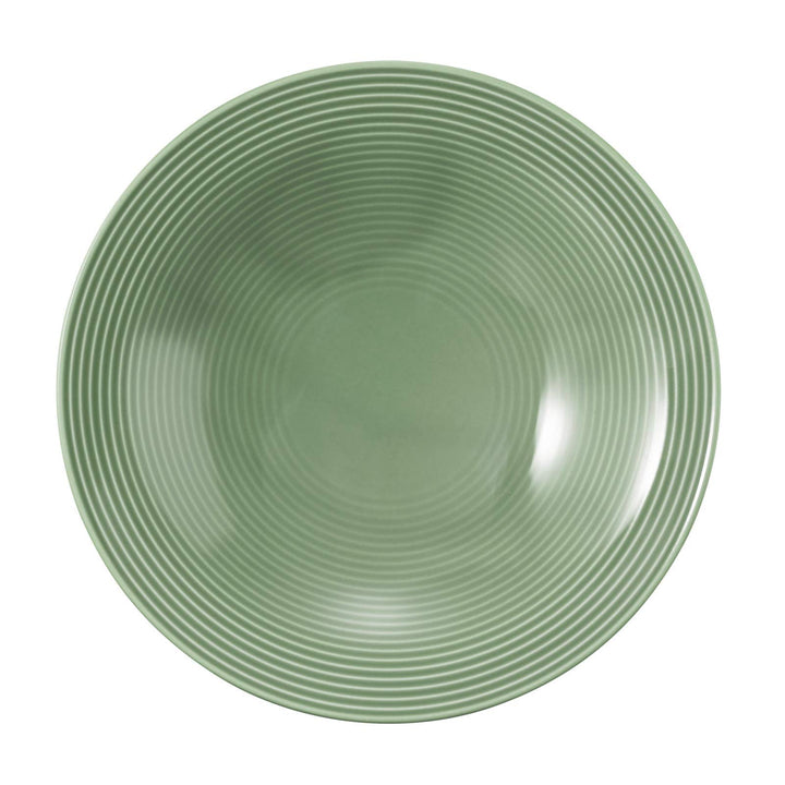 Seltmann Weiden 5 x Suppenteller rund 22,5 cm Beat Salbeigrün