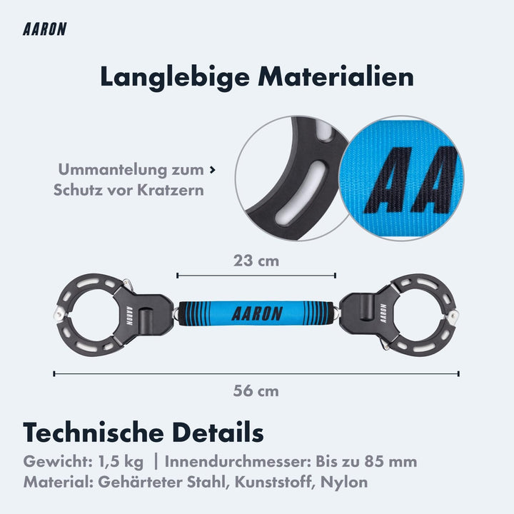 AARON Handschellenschloss für E-Scooter - Hochsicherheits-Design - Flexibles Fahrradschloss mit Stah