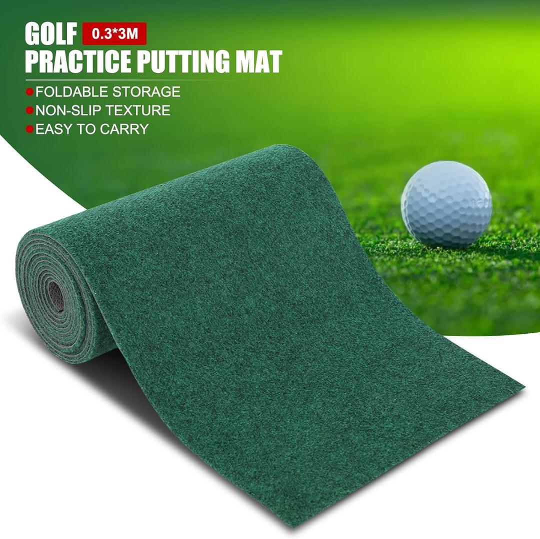 Golf Trainingsmatte Matte - 0,3x3m Kunstrasen Rasen Indoor Outdoor