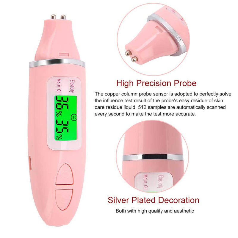 Skin Moisture Analyzer mit LCD-Bildschirm zur Bestimmung der Hautfeuchte zur Fluoreszenzdetektion (A