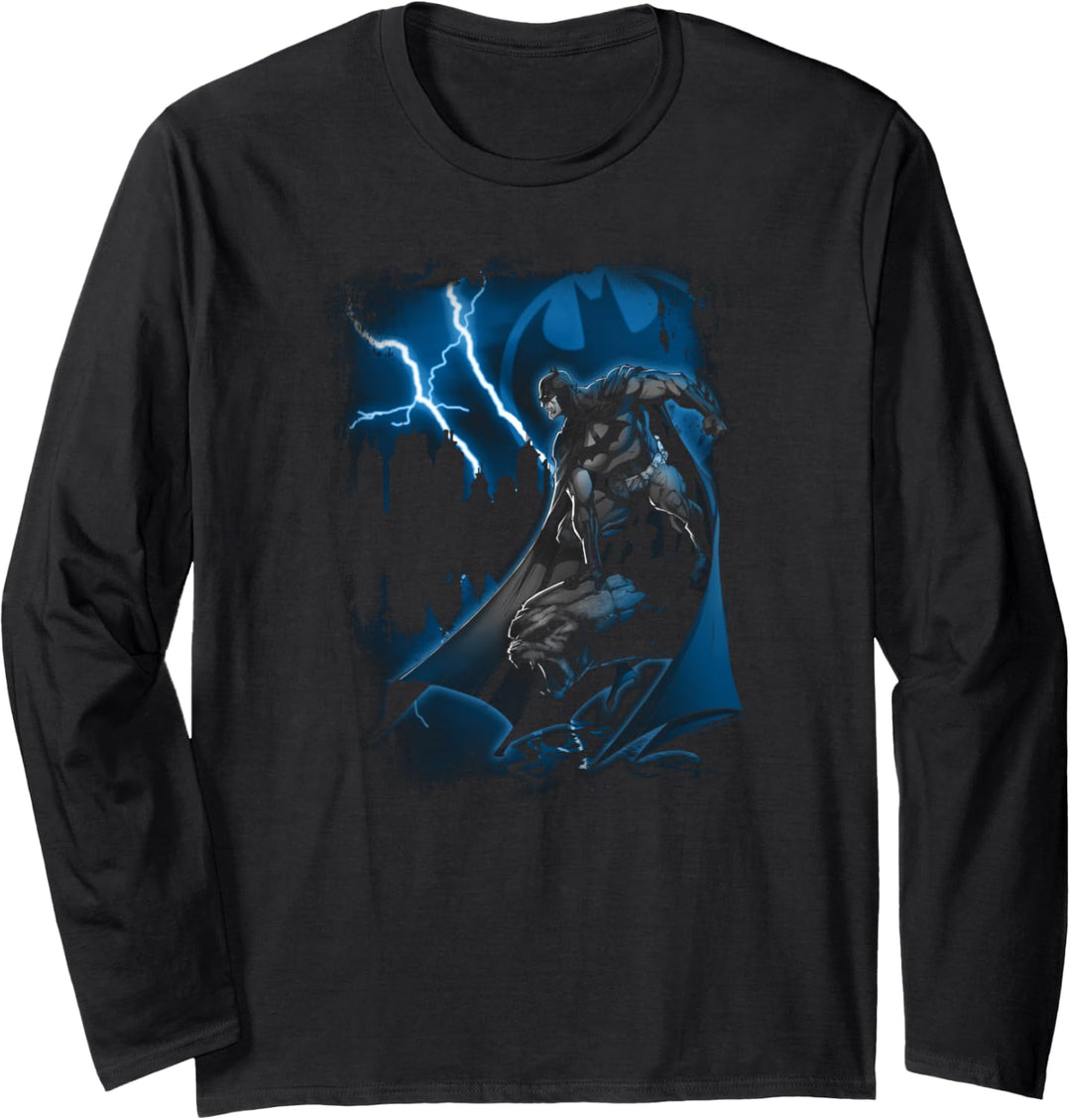 Batman Lightning Strikes Langarmshirt