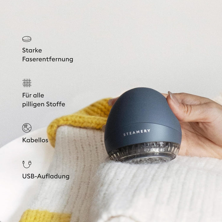 Pilo 1 Stoffrasierer für Kleidung und Textilien von Steamery, 5W, tragbar, wiederaufladbar, ergonomi