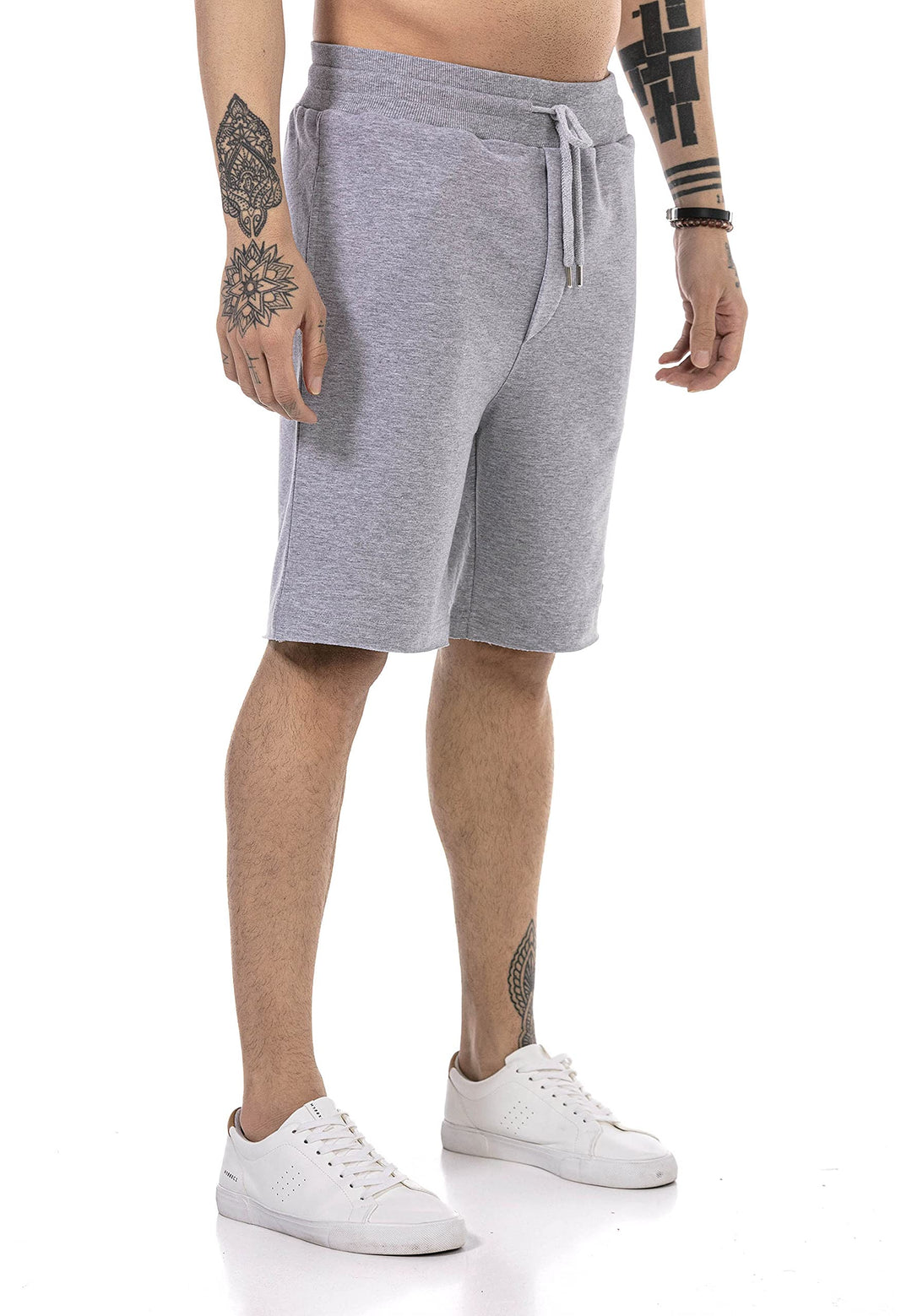 Redbridge Shorts für Herren Kurze Hose Sweat-Pants Sporthose Freizeithose Bermuda Capri M Grau, M Gr
