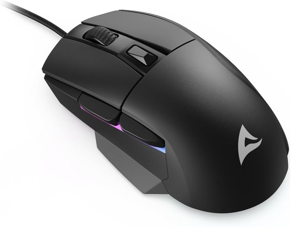 Sharkoon Skiller SGM35 Black, Optical Gaming Maus, RGB, PBT Button