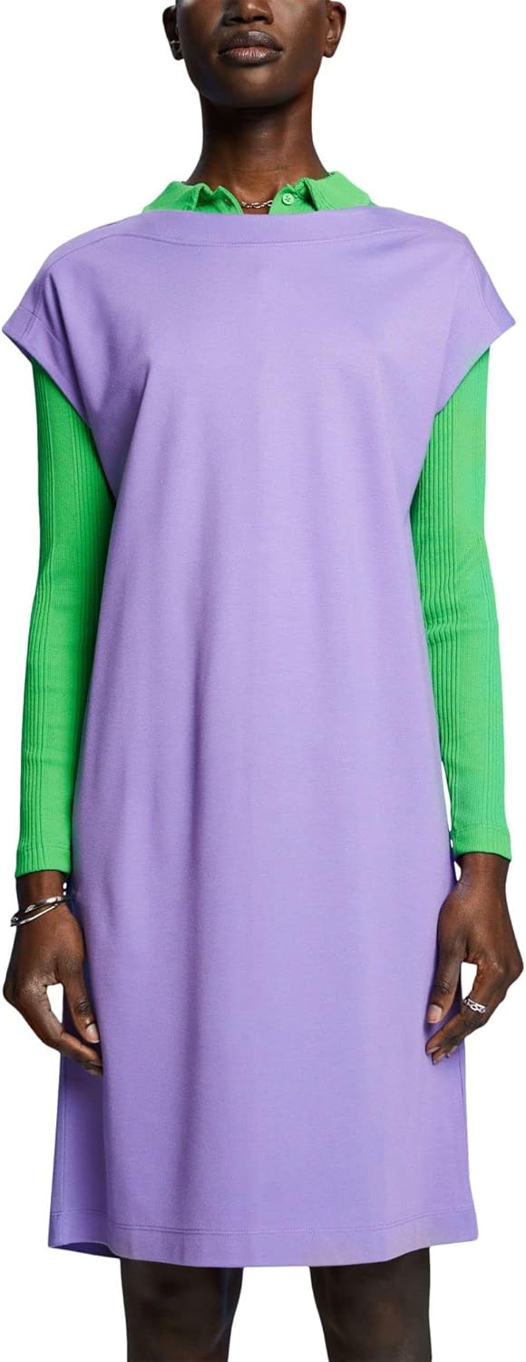 ESPRIT Minikleid aus Jersey L Lila, L Lila