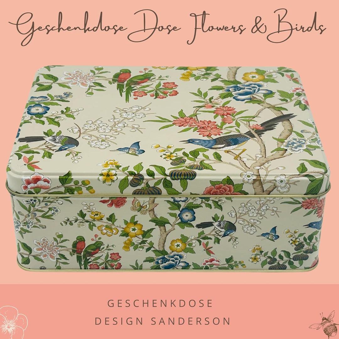 MediMuc Geschenkdose Design Design Sanderson- Liebevoll gestaltete rechteckige Vorratsdose - Motiv F