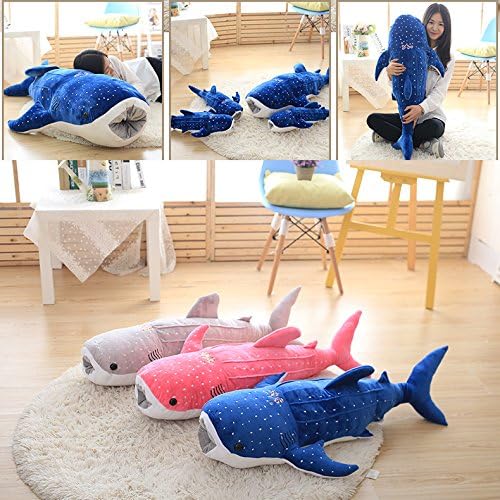 Kreative Walhai Kissen Plüsch Puppe Nickerchen Kissen 55cm Rosa, 55cm Rosa