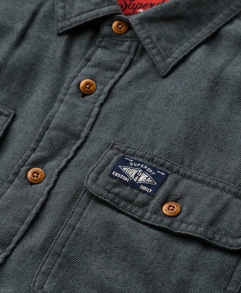 Superdry Herren Trailsman Overshirt in lockerer Passform S Balsam Grün, S Balsam Grün