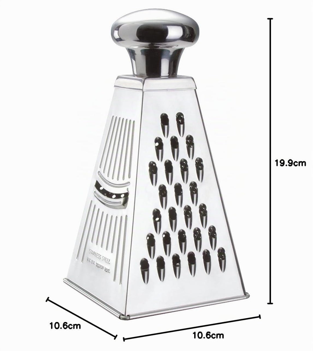 Küchenprofi Reibe-1004402800 Silber One Size | Grob-, Fein-, Kronenreibe, Gurkenhobel, rostfreier Ed