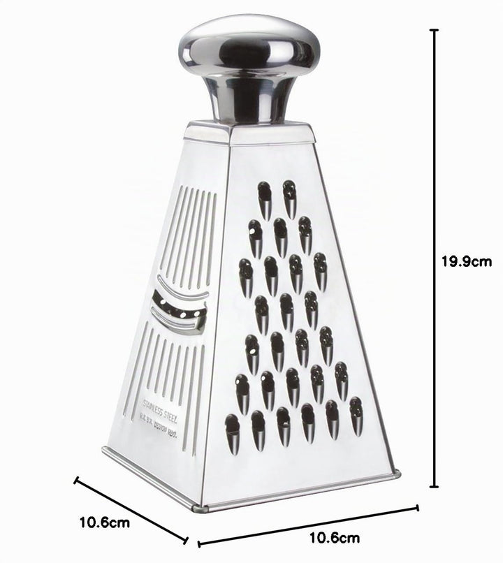 Küchenprofi Reibe-1004402800 Silber One Size | Grob-, Fein-, Kronenreibe, Gurkenhobel, rostfreier Ed