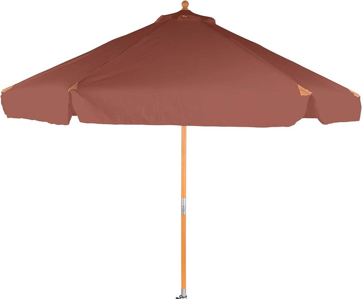 Royal Gardineer Gartenschirm: Neigbarer Sonnenschirm mit Holzgestell, UV-Schutz 50+, Ø 3 m, taupe (H