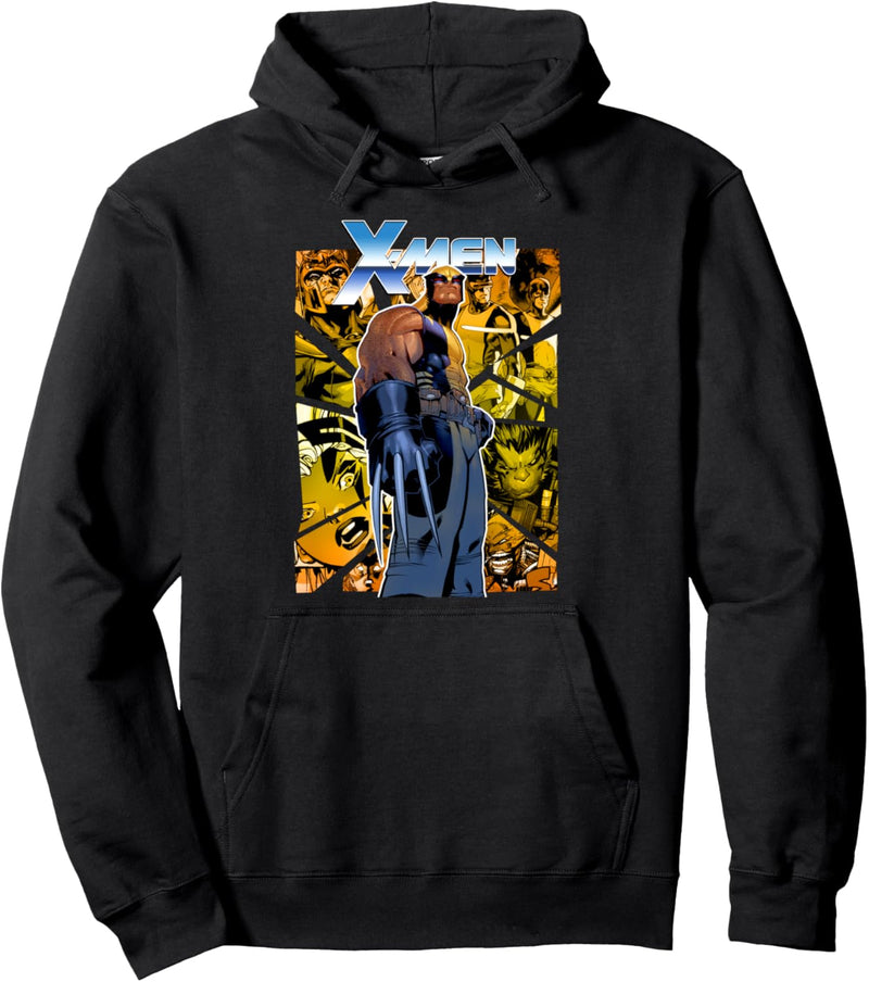 Marvel X-Men Wolverine Shattered Class Collage Pullover Hoodie