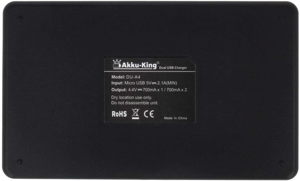 2-Fach Ladestation + Akku Li-Ion 5250mAh - kompatibel mit Netgear Arlo A-4a - für Arlo Ultra, Ultra