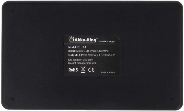 2-Fach Ladestation + Akku Li-Ion 5250mAh - kompatibel mit Netgear Arlo A-4a - für Arlo Ultra, Ultra