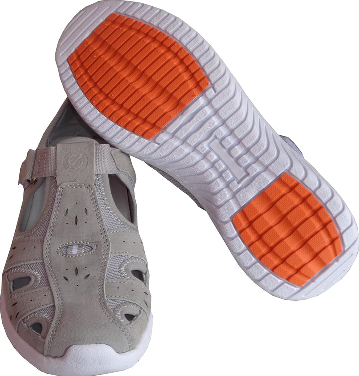 EKO FIT Garda - Lässige Trekkingsandale mit Memory Foam HERAUSNEHMBARE INNERSOLE 36 EU Dust, 36 EU D