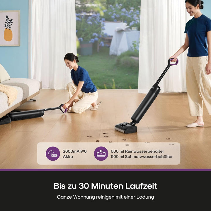 Eureka FloorShine NEW460 Nass-/Trockensauger | 180° Flachlage | 17000 Pa Saugleistung | Kantenreinig