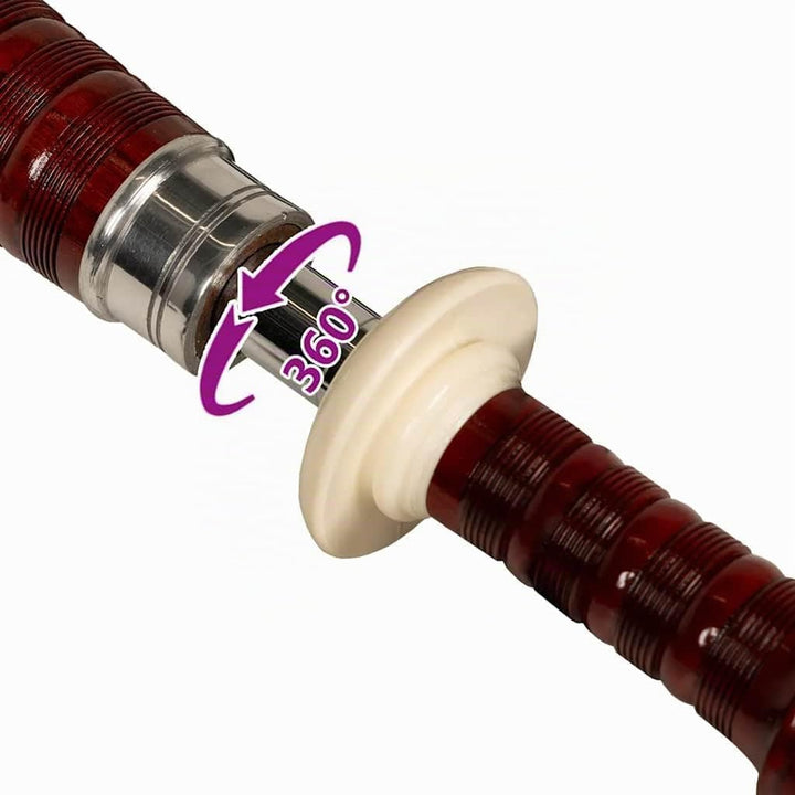 vidaXL Schottischer Grosser Dudelsack Set Hochland Mittelalter Highland Bag Pipe Grün, Grün