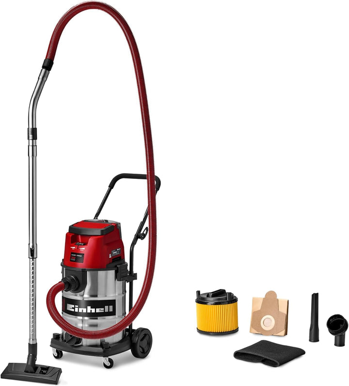 Einhell Akku-Nass-Trockensauger TE-VC 36/30 Li S-Solo Power X-Change (Li-Ion, 36 V, ECO/BOOST-Mode,