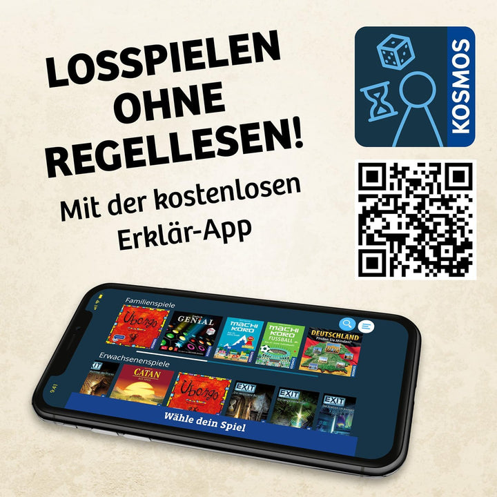Kosmos 683757 Drachenhüter, Grosses Kartenspiel für die ganze Familie ab 8 Jahren, 123 schöne, gross