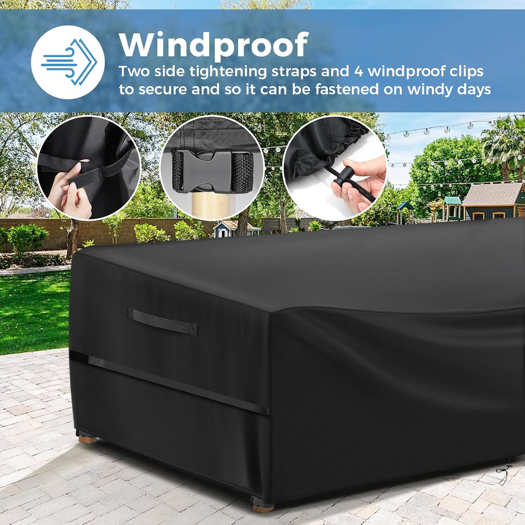 GARPROVM Abdeckung für Gartenmöbel, Abdeckplane Gartenmöbel Schutzhülle für Gartenmöbel Wasserdicht