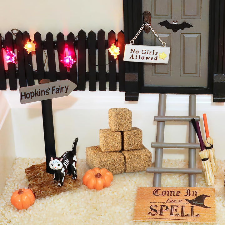 Hemobllo 12 Stück Mini Heuballen Strohballen Spielzeug, 1:32 Massstab Miniatur Bauernhof Zubehör für