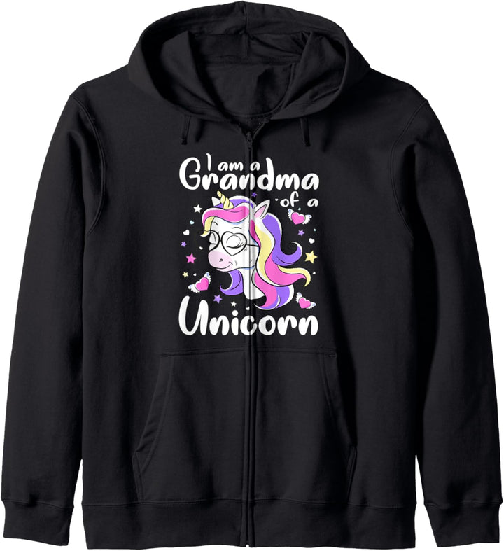Ich bin eine Oma eines Einhorns Kapuzenjacke