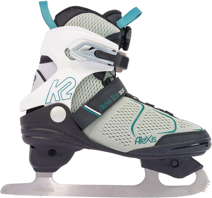 K2 Skates Damen Schlittschuhe ALEXIS ICE BOA FB , gray - blue, 25G0910 gray - blue EU: 36.5 (UK: 4 /