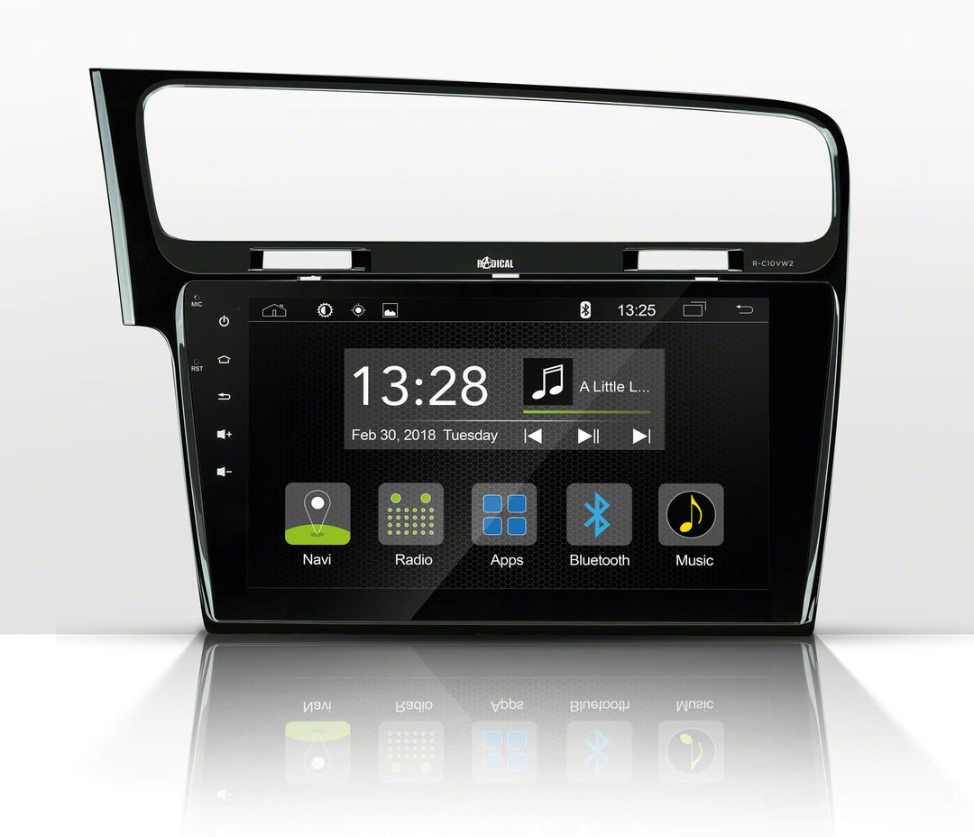 Radical R-C10VW2 mit 10,1“ Touchscreen | Autoradio für VW Golf7 mit 7.1 Android OS | vorbereitet für