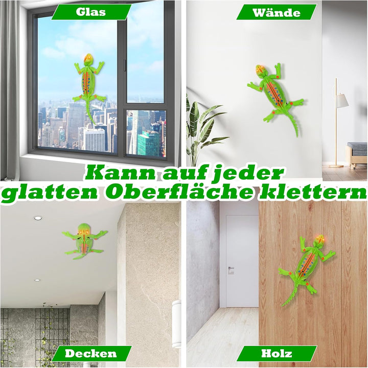 Ferngesteuert Wall Crawler Gecko, der an Wänden Decken Entlang Krabbelt, Wiederaufladbar Chamäleon,