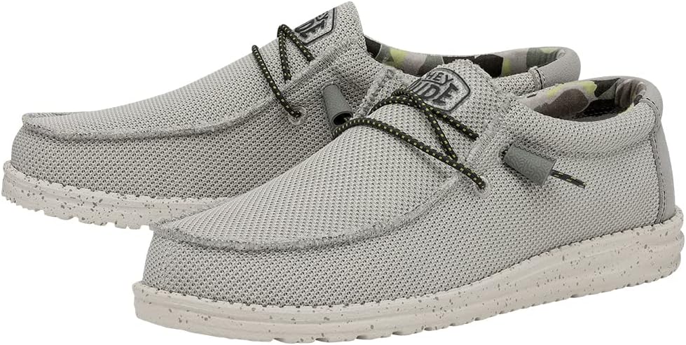 Hey Dude Herren Wally BraidedMokassin 41 EU Grau, 41 EU Grau