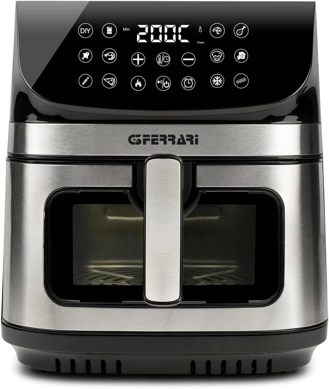 G3 Ferrari G10215 Friggisano Star Heissluftfritteuse 9 Liter, 2200 W, 12 Programme, Digitalanzeige,