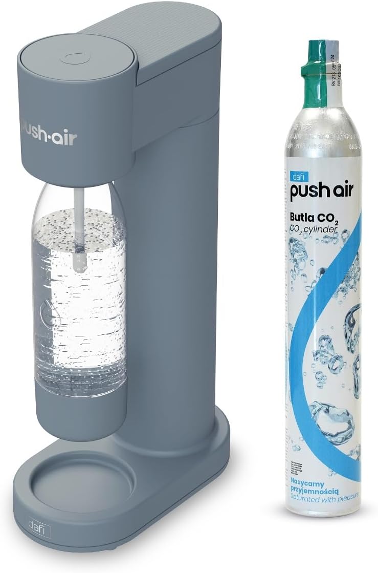 Dafi PUSHAIR Wassersäule Stahl + CO2 Kartusche + Flasche 0,7
