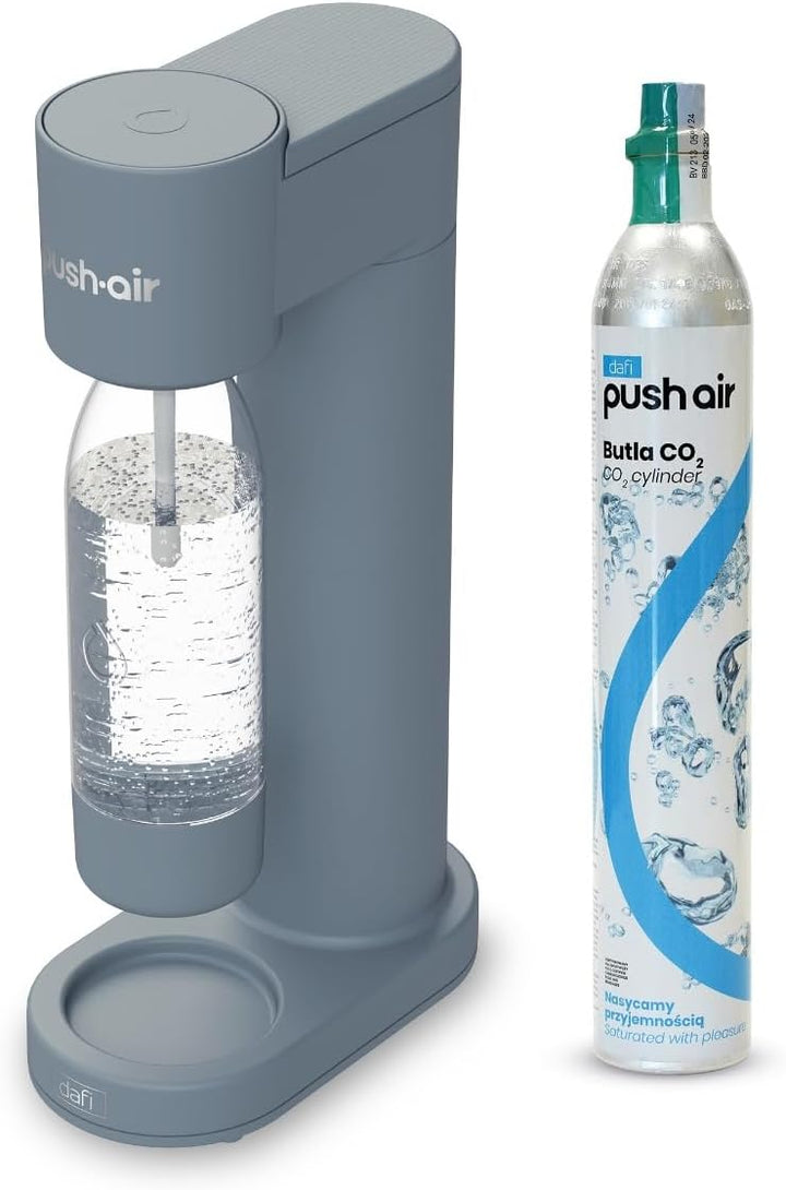 Dafi PUSHAIR Wassersäule Stahl + CO2 Kartusche + Flasche 0,7