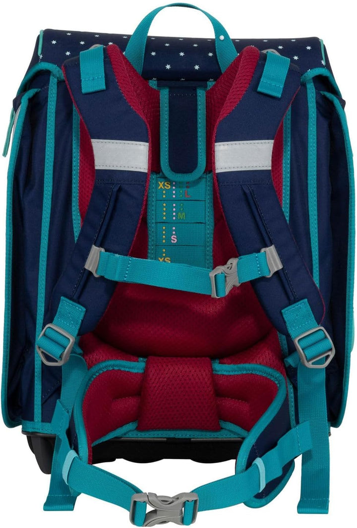 DerDieDas Schulranzen Set 5-TLG. Ergoflex MAX Buttons Star Princess