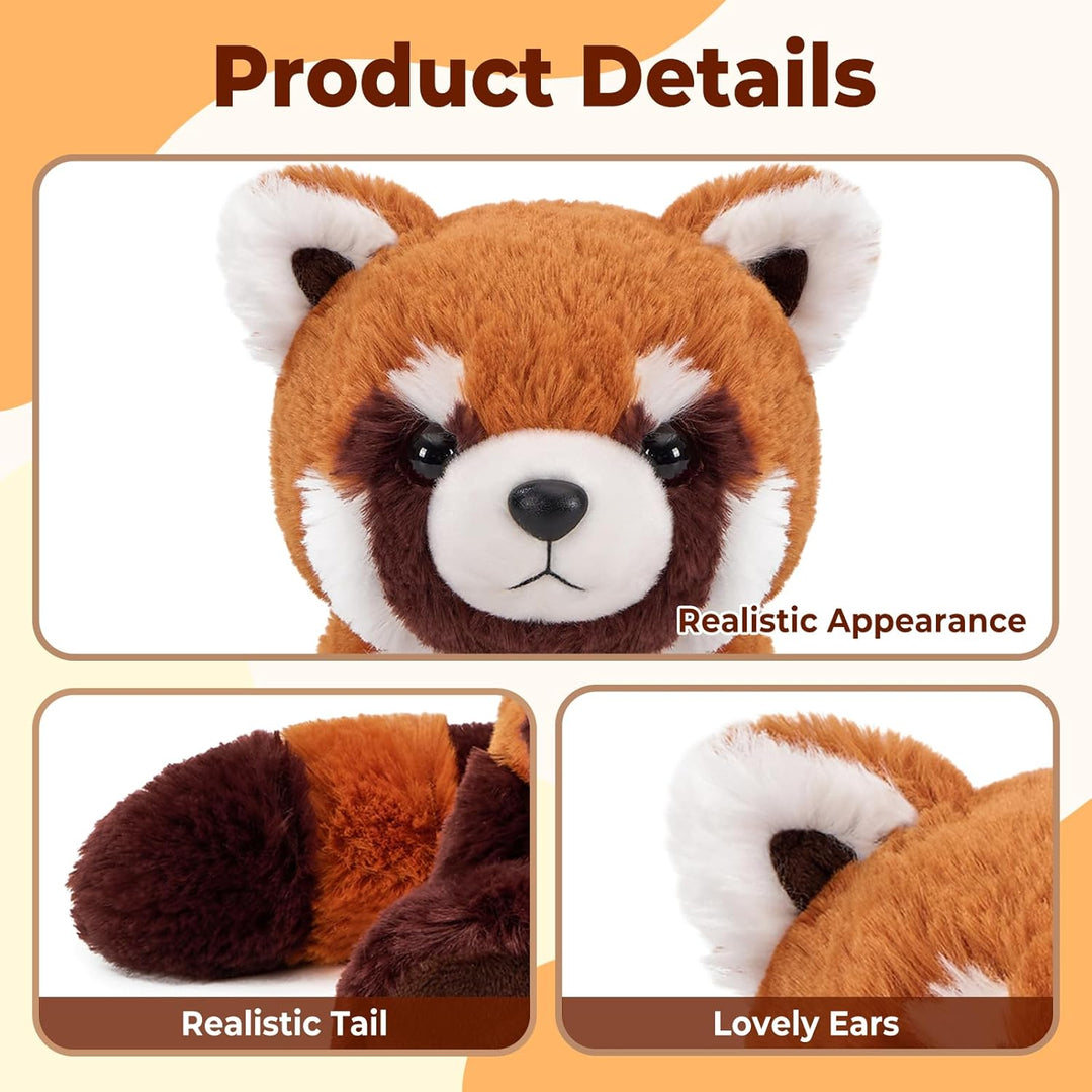 shownicer Plüschtier Panda Kuscheltier Stofftier Kawaii Panda Plüsch Kissen Spielzeug Geschenk für E