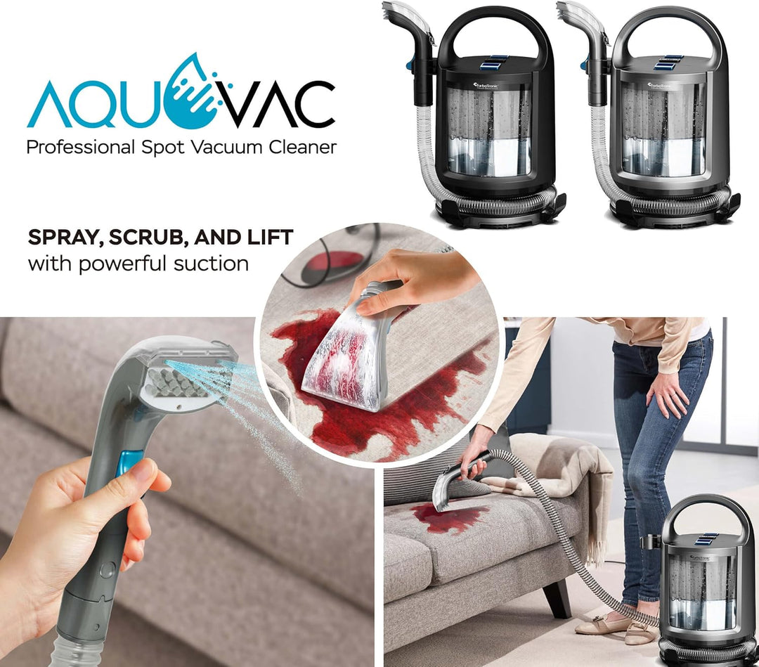 TurboTronic Multi Waschsauger, 500W Spot Cleaner mit 1,6l Dual Tank, Nass-Sauger Haustier Notfall Te
