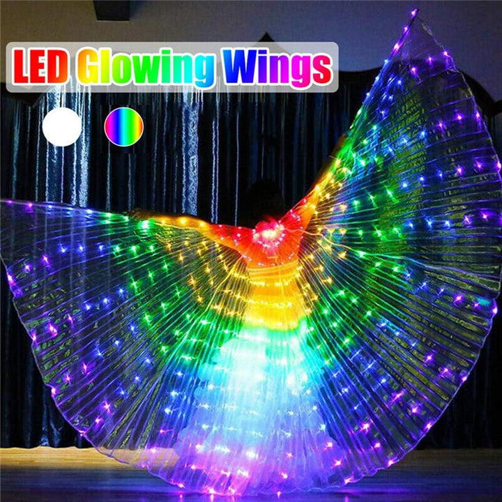 DASNTERED LED-Flügel mit LED-Engelsflügel, 360 Grad LED-Schaukel, komplette Schaukel, LED-Flügel für