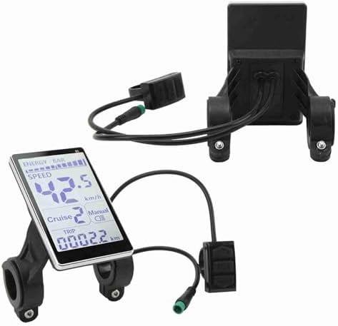 Fabater LCD-Display für Elektrofahrräder, 5-polig, 24 V, 36 V, 48 V, 60 V, Wasserdichtes LCD-Display
