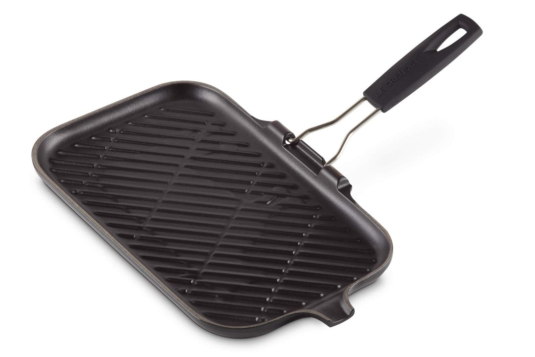 Le Creuset Gusseisen-Grillpfanne, , Schwarzmatt, 20049000000400 36 cm Rechteckig, 36 cm Rechteckig